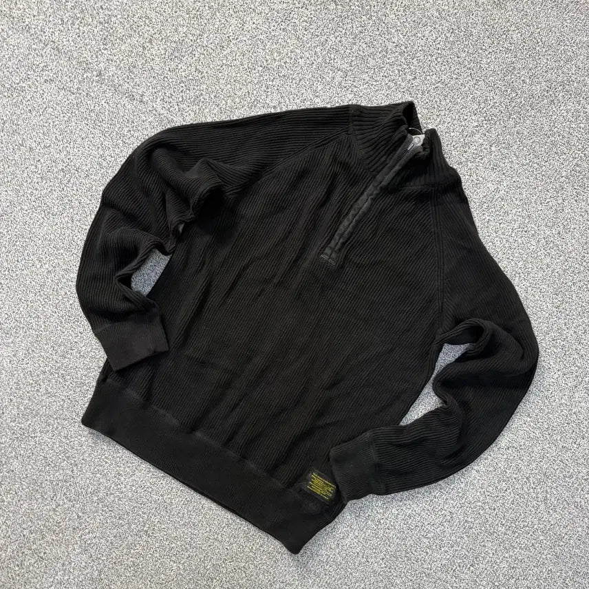 [BUNJANG] L/G Polo Jeans Ribbed Half-Zip Knit / L/G 새상품 폴로진스 골지 반집업 니트 0827J2