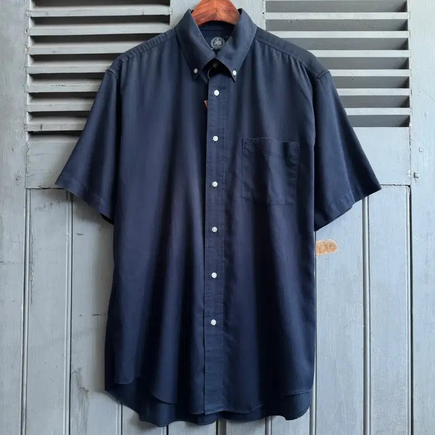 [BUNJANG] J.PRESS Navy Cotton Pocket Shirt / [L]J.PRESS 네이비 코튼 포켓 셔츠