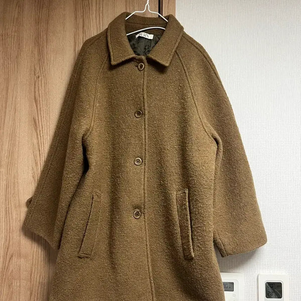 [BUNJANG] Brown Half Coat / 브라운 하프 코트