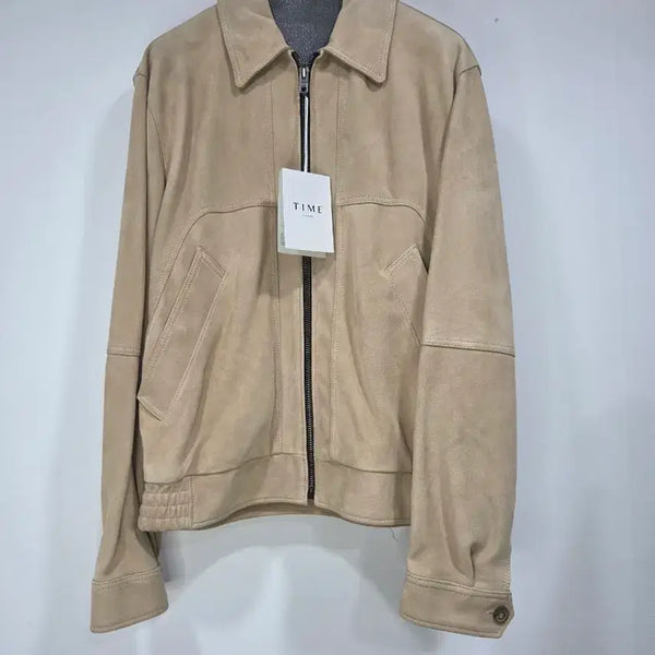 [BUNJANG] Time Homme Suede Blouson Beige / 타임옴므 스웨이드 블루종 베이지