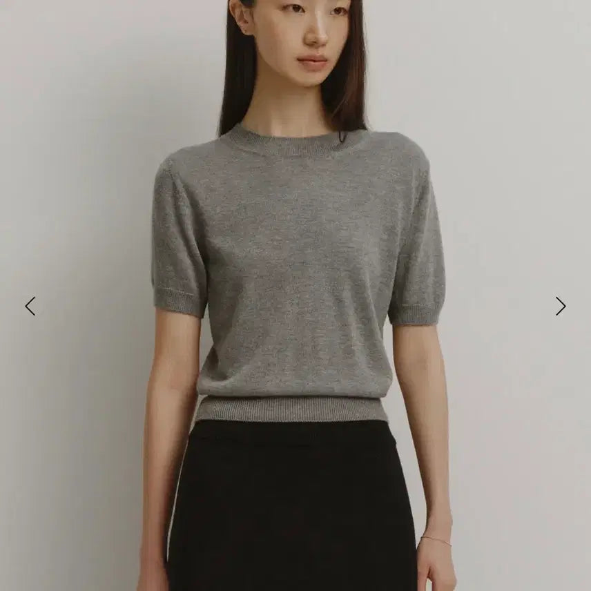 [BUNJANG] SIE Verre Half Sleeve Knit S / 시에 베르 하프 슬리브 니트