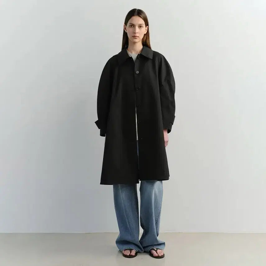 [BUNJANG] IA FONDE Trench Coat Black / 이아 트렌치코트 FONDE TRENCH COAT 블랙