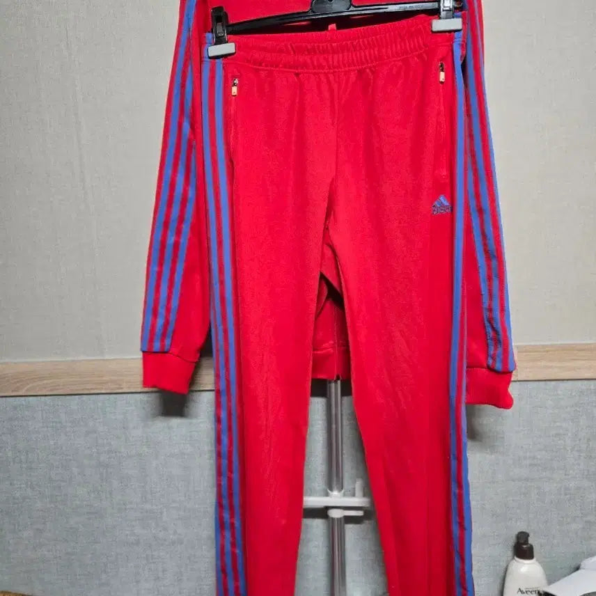 [BUNJANG] Adidas Training Set Red Blue / 아디다스 트레이닝 세트 빨강 파랑