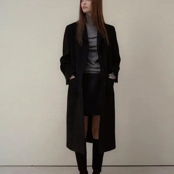 [BUNJANG] Archive J2U Cashmere Low Coat / 아카이브제이투유 캐시미어 로우 코트