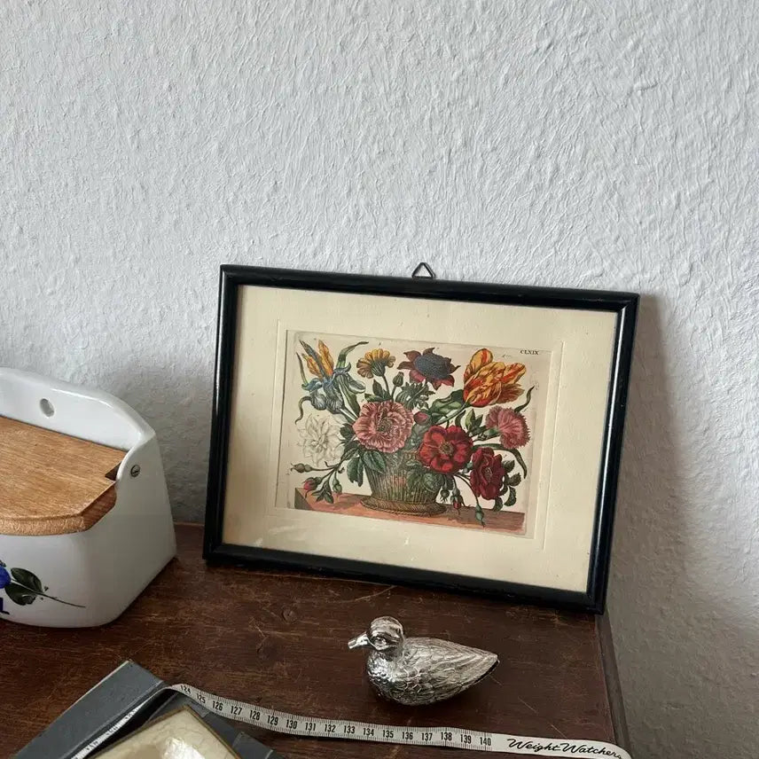 [BUNJANG] Vintage Floral Frame (Germany) / 독일)빈티지 플로랄 액자