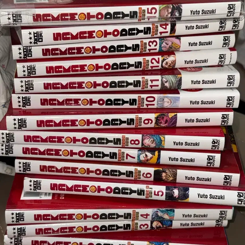 [BUNJANG] Sakamo Days Complete Set Volumes 1-15 / 사카모토 데이즈 사카데이 만화책 1~15권 전권 세트