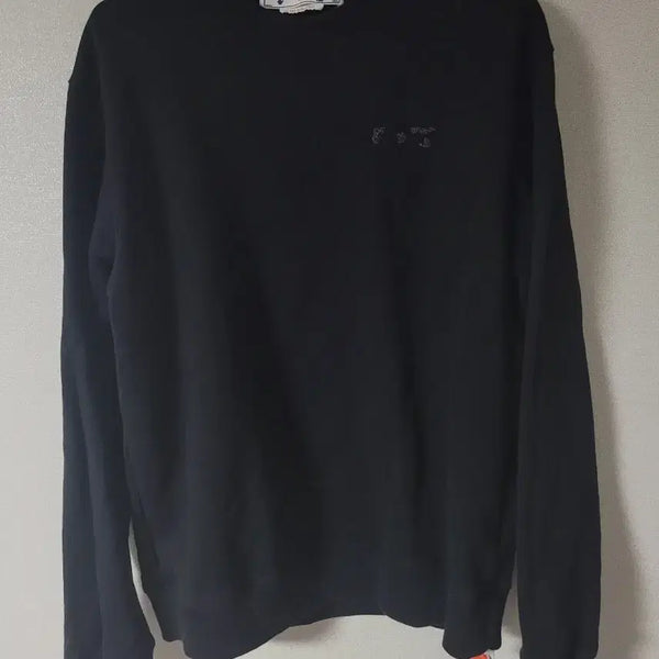[BUNJANG] Off-White Black Sweatshirt / 가슴62 총장70)정품인증 오프화이트 맨투맨 블랙 스웻셔츠