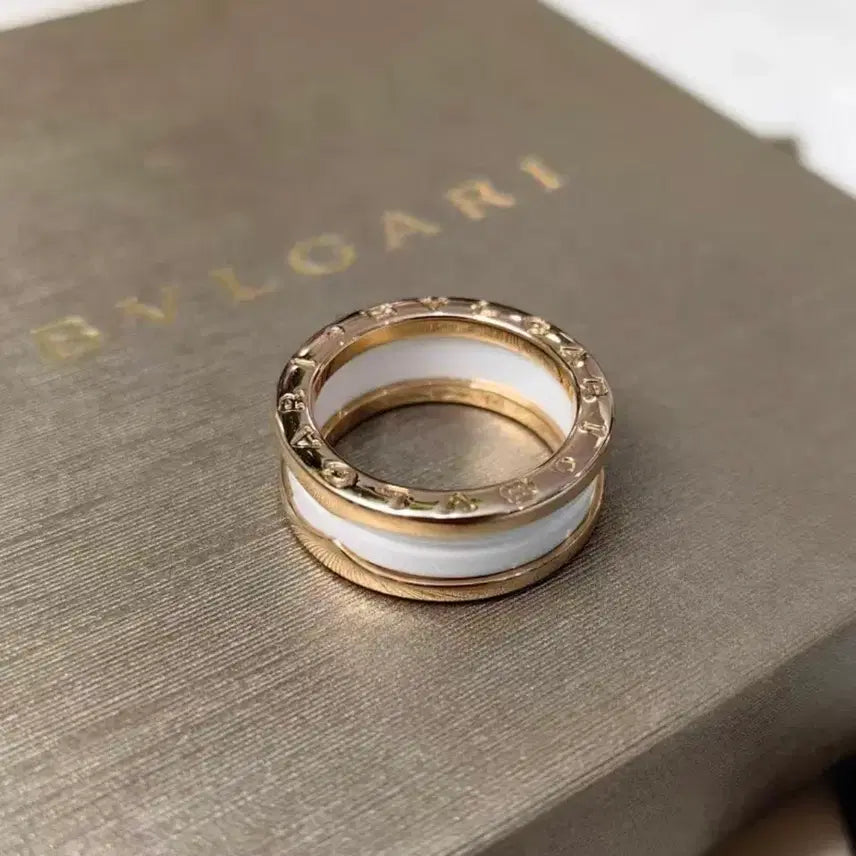 [BUNJANG] Bvlgari B.zero1 White Ceramic Ring Size 54 / 불가리 비제로원 화이트 세라믹 링 54호