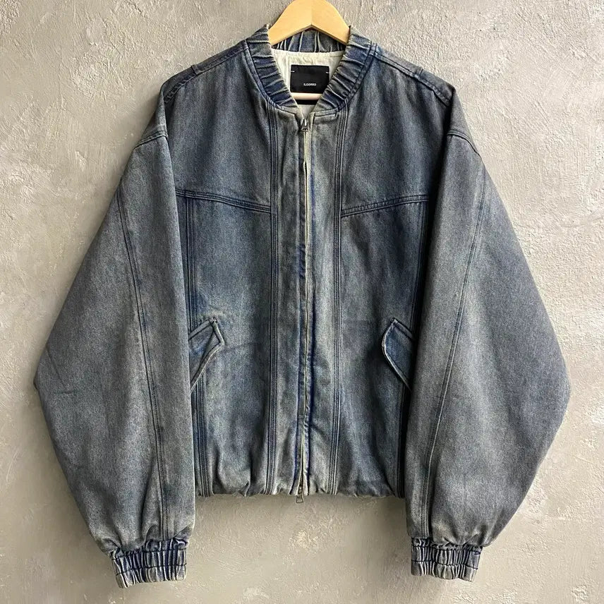 [BUNJANG] ILCORSO Dirty Washed 2-Way Denim Blouson / [L] ILCORSO 일꼬르소 더티워싱 투웨이 데님 블루종