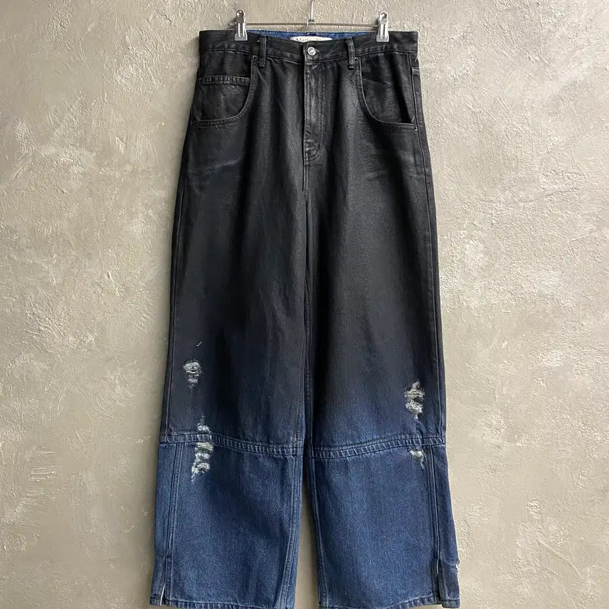 [BUNJANG] Matin Kim Gradation Brush Denim Pants / [L] Matin Kim 마땡킴 그라데이션 브러쉬 데님팬츠