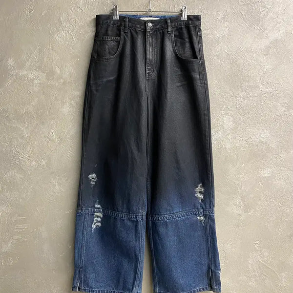 [BUNJANG] Matin Kim Gradation Brush Denim Pants / [L] Matin Kim 마땡킴 그라데이션 브러쉬 데님팬츠