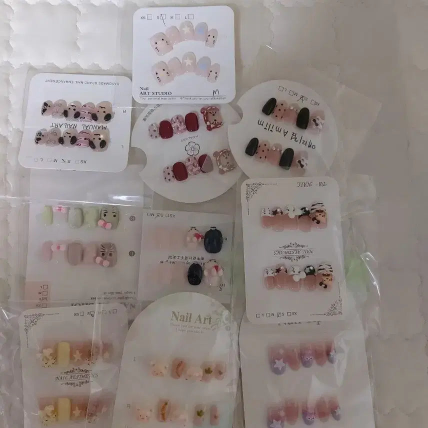 [BUNJANG] Handmade Nail Tips Set Size S / 수제네일 S사이즈 일괄 다