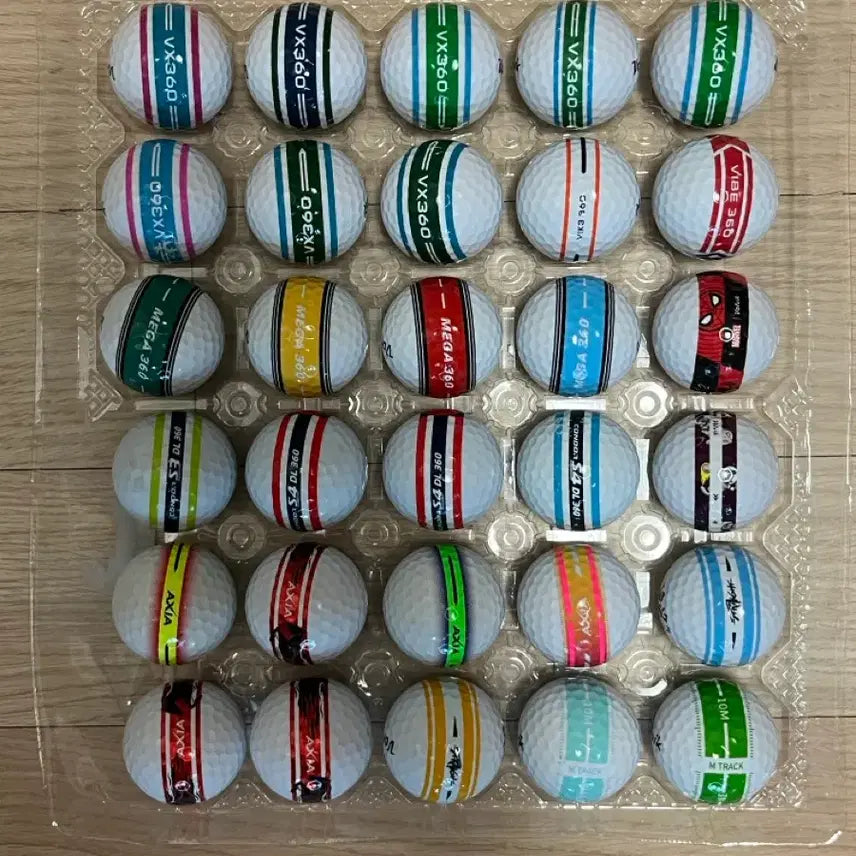 [BUNJANG] Volvik Hyper Sonic, Vista 360 Golf Balls (A+, A Grade Mixed) / 65구 볼빅 하이퍼소닉, 비스타 360등 로스트볼 a+,a급 혼합