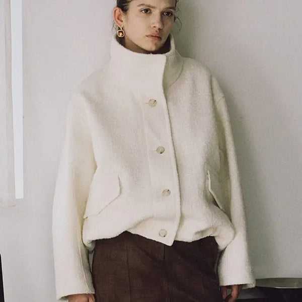 [BUNJANG] LOEUVRE Boucle Short Jacket / LOEUVRE 루에브르 텍스쳐 부클 숏 자켓 F