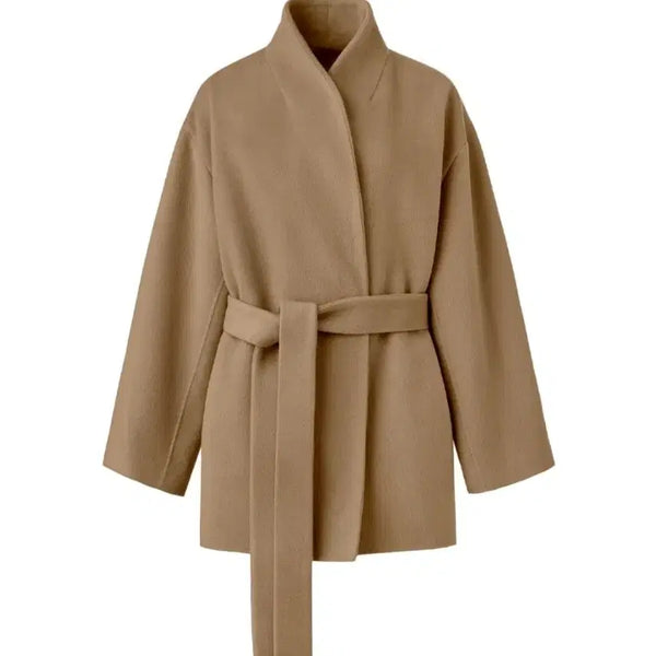 [BUNJANG] Orr Shawl Collar Cashmere Wool Half Coat / (새상품) 오르 orr 쇼울카라 캐시울 하프 코트