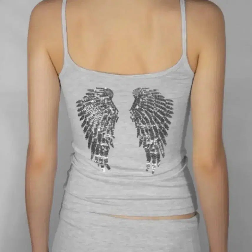 [BUNJANG] Subdued Wings Tank Top Grey S / 새상품) 섭듀드 윙즈 나시 그레이 S