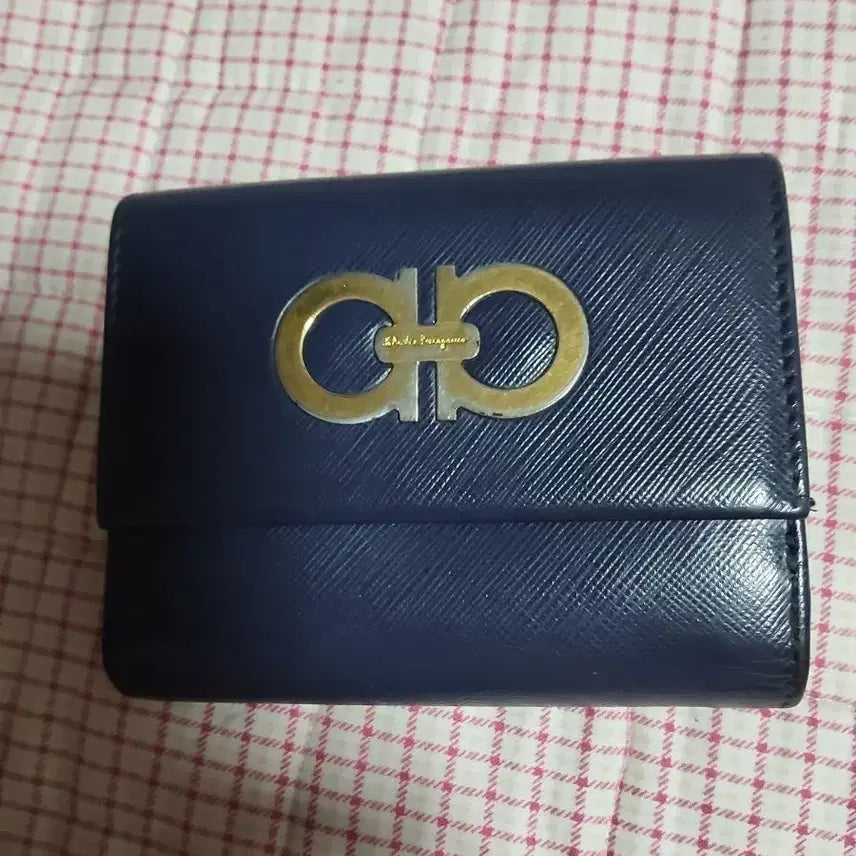 [BUNJANG] Salvatore Ferragamo Gancini Wallet Navy / 페라가모 간치니 지갑 네이비