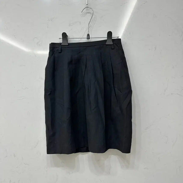 [BUNJANG] Maje Linen Wool Blend Pintuck Midi Skirt / 마쥬 Maje 정품 린넨 울 혼방 핀턱 미디 스커트 치마 36/55