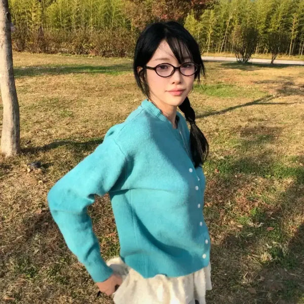 [BUNJANG] Ab.c Angora Cardigan / 아브 씨 앙고라 가디건 민트코어 미스치프 블랙업 애즈온