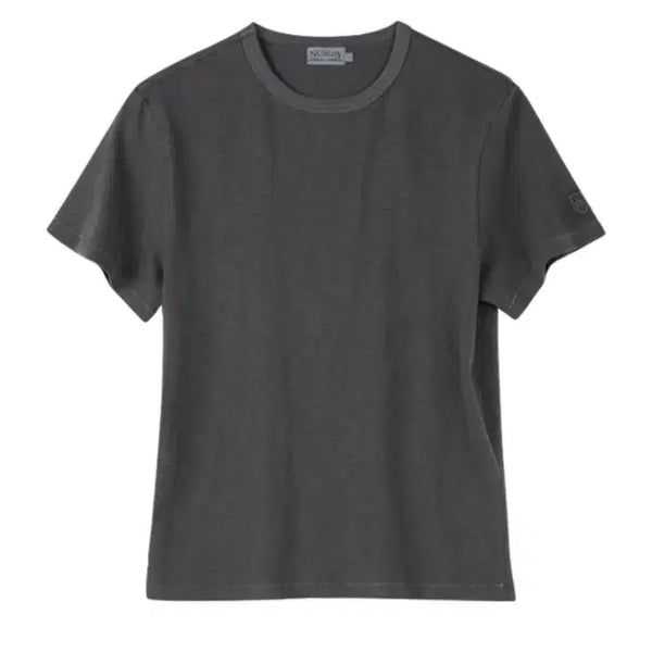 [BUNJANG] Sunday Sermon Natural Dyed Basic Slub Tee - Ash Charcoal / (W) 선데이세레머니 내추럴 다이드 베이직 슬럽 티 - 애쉬 차콜 1사이즈