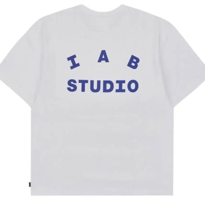 [BUNJANG] IAB Studio T-Shirt White Navy Logo / 아이앱 스튜디오 티셔츠 화이트 네이비