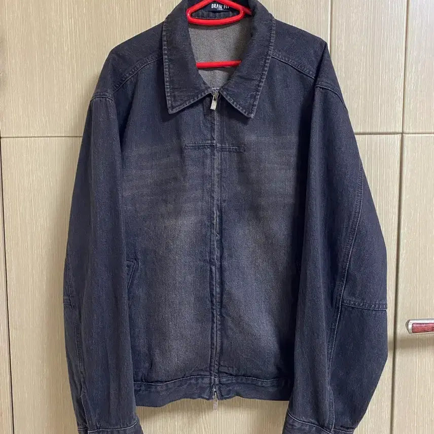 [BUNJANG] DRAWFIT Contrast Washed Denim Jacket / *[DRAWFIT] 드로우핏 콘트라스트 워시드 데님 자켓 L사이즈