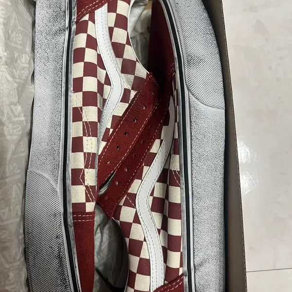 [BUNJANG] Vans Old Skool Checkerboard Red 285 / 반스 올드스쿨 체커보드 레드285