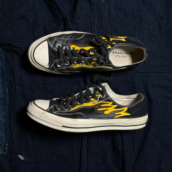 [BUNJANG] Converse Chuck 70 Low Archive Flame Overlay Sneakers / 컨버스 척테일러 70 로우 아카이브 플레임 오버레이 US9.5