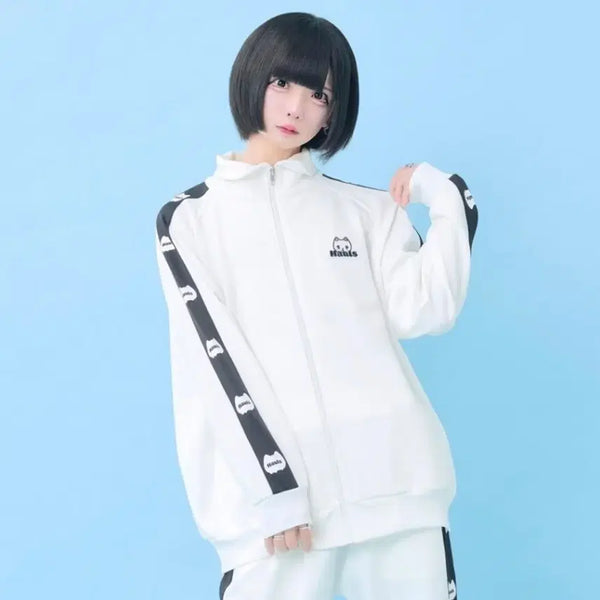[BUNJANG] Hauls Neko Jersey White / hauls 하울스 네코 져지 화이트