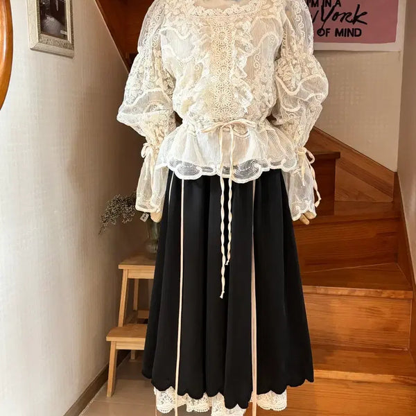 [BUNJANG] Lace Blouse / 레이스 블라우스