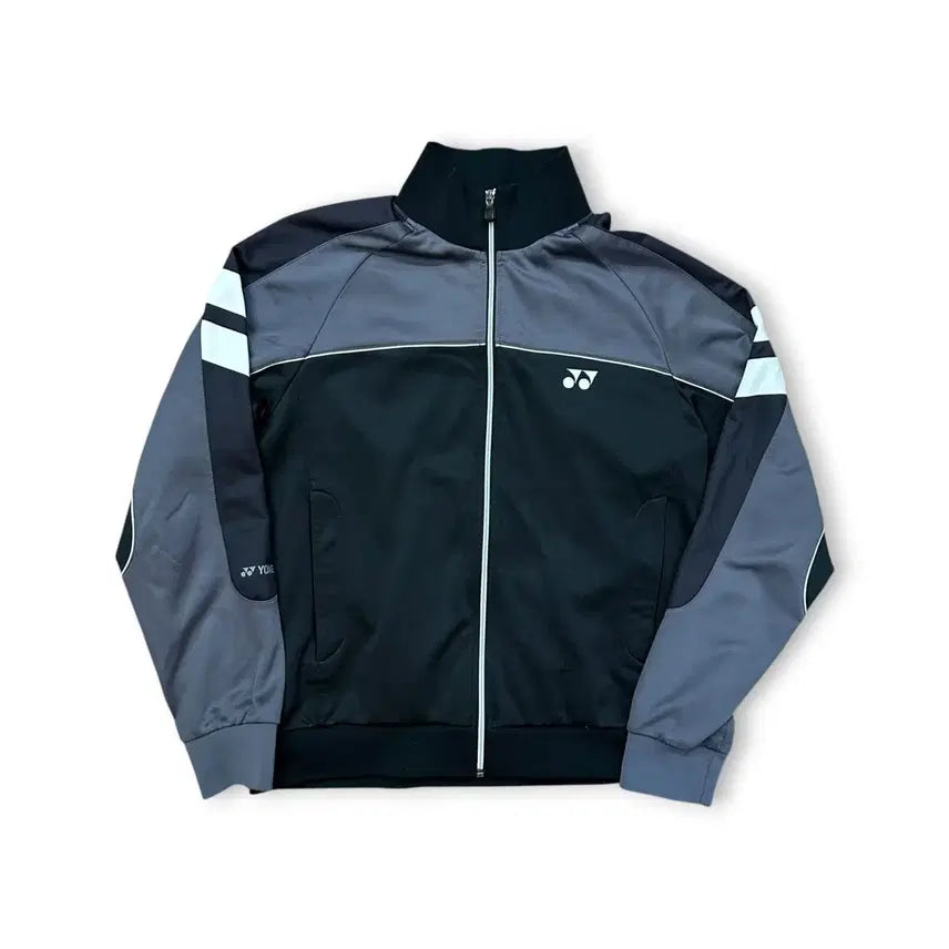 [BUNJANG] Yonex Track Top Jersey Black/Grey L / 요넥스 트랙탑 져지 블랙/그레이