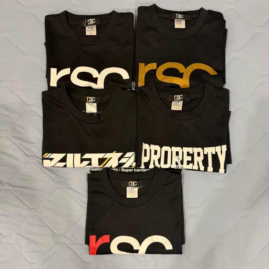 [BUNJANG] RSC Boxing T-Shirt Bundle Set / 복싱의류 RSC 티셔츠 일괄 판매합니다.