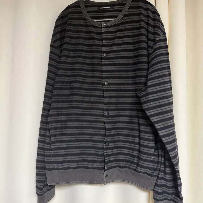 [BUNJANG] Haeching Room Striped Cardigan Blue Size 4 / 해칭룸 스트라이프 가디건 블루 4