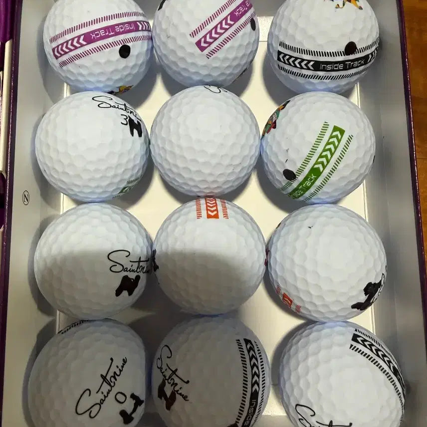 [BUNJANG] Saint Nine Matte & Gloss Golf Balls (36 Count) / 세인트나인 무광 유광 미사용 펜마크만 A 총36개