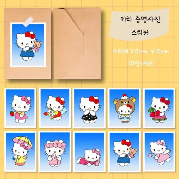 [BUNJANG] Proof Photo Sticker Pack Set (10 Sheets) / 증명사진 스티커팩 10장 1세트