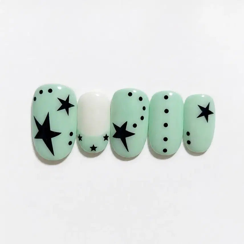 [BUNJANG] Mint Bomb Nail Tips / 민트밤 네일팁