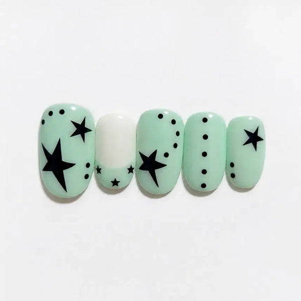 [BUNJANG] Mint Bomb Nail Tips / 민트밤 네일팁
