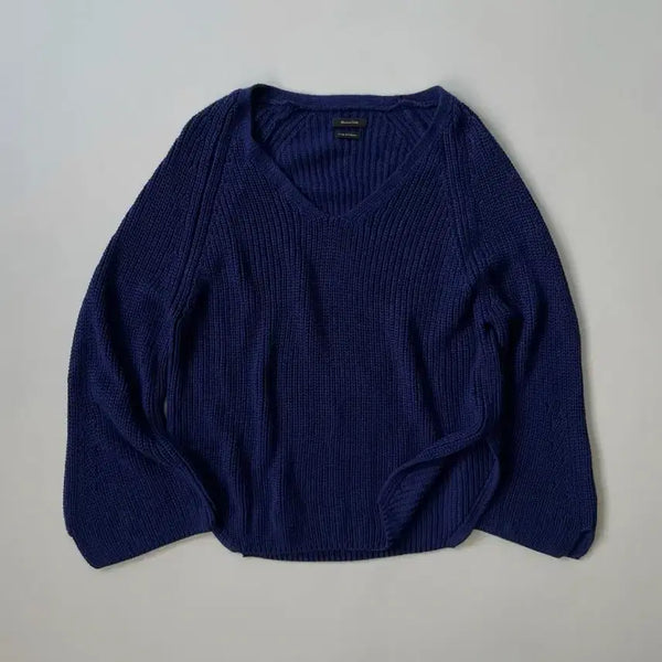 [BUNJANG] Massimo Dutti V-Neck Knit Sweater / 마시모두띠 브이넥 니트