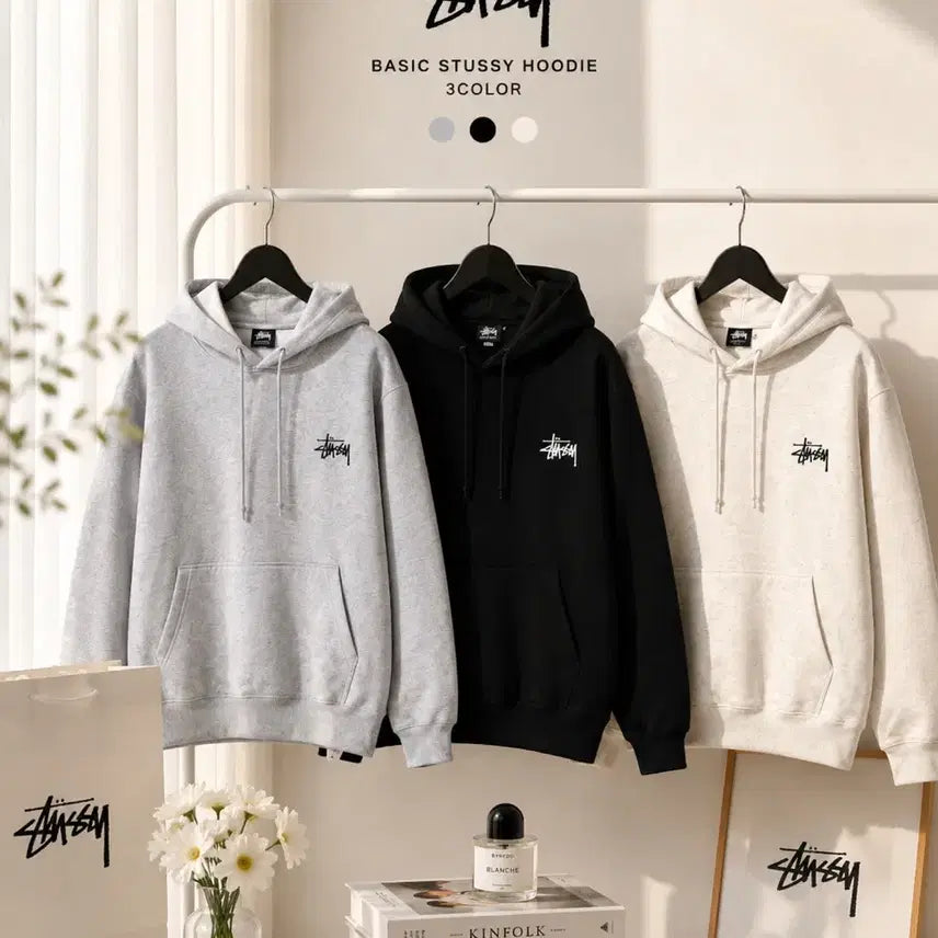 [BUNJANG] Stussy Basic Hoodie / [새상품] 스투시 베이직 후드티