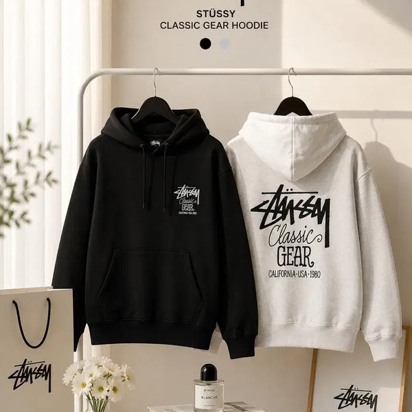 [BUNJANG] Stussy Classic Gear Hoodie / [새상품] 스투시 클래식기어 후드티