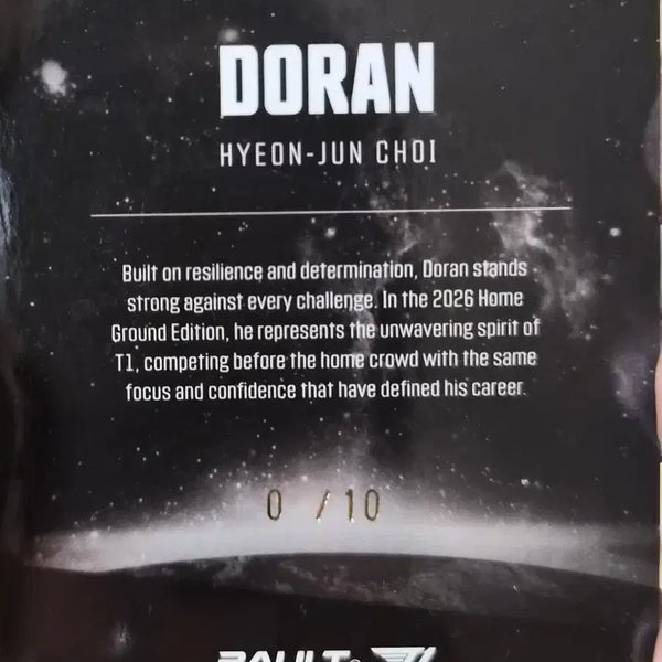[BUNJANG] HSP Card Bolt Doran 10-Limited Edition / 볼트 도란 10장한정 HSP카드 /