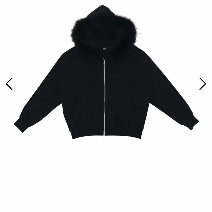 [BUNJANG] Fur Hood Zip-Up Jacket / 퍼 후드 집업 k-ik