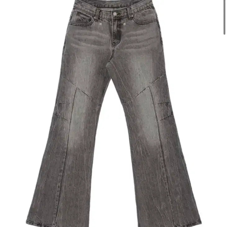[BUNJANG] Ojos Crack Washed Denim Pants Gray / 오호스 crack washed denim pants gray 2
