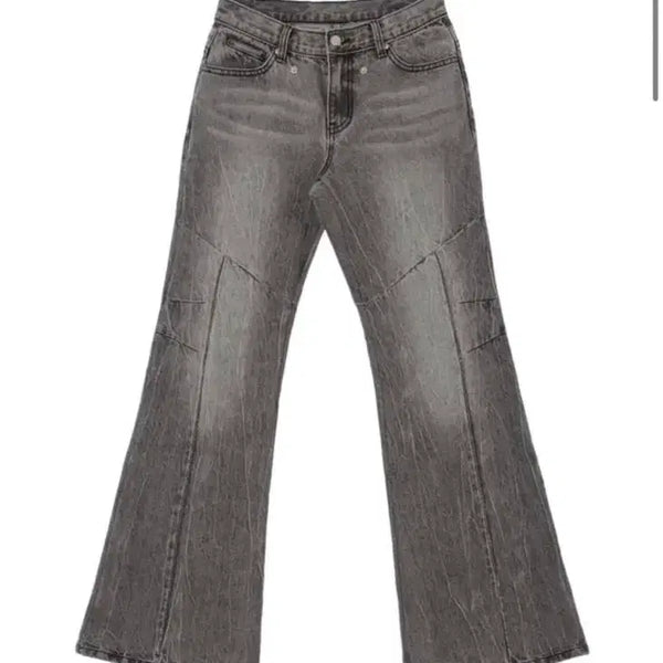 [BUNJANG] Ojos Crack Washed Denim Pants Gray / 오호스 crack washed denim pants gray 2