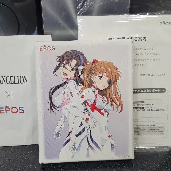 [BUNJANG] Evangelion EPOS Collaboration Asuka & Mari Canvas Board / 에반게리온 EPOS 가입 특전 아스카&마리 캔버스