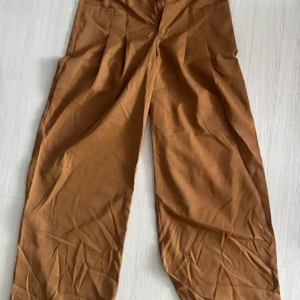 [BUNJANG] Vintage Wide-Fit Brown Slacks / 빈티지 슬랙스