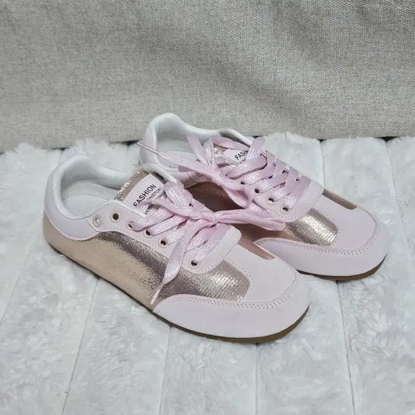 [BUNJANG] Women's Pink Sneakers (230mm) / 새상품 연핑크 운동화 스니커즈 230