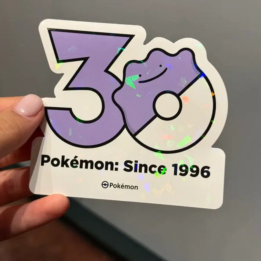 [BUNJANG] Pokemon 30th Anniversary Ditto Sticker / 포켓몬 30주년 스티커 메타몽