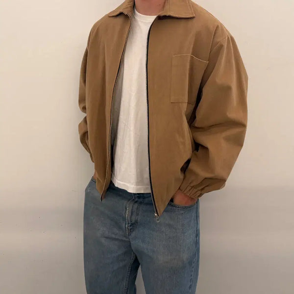 [BUNJANG] Vintage Beige Oversized Fit Jacket / 빈티지 오버핏 베이지 자켓