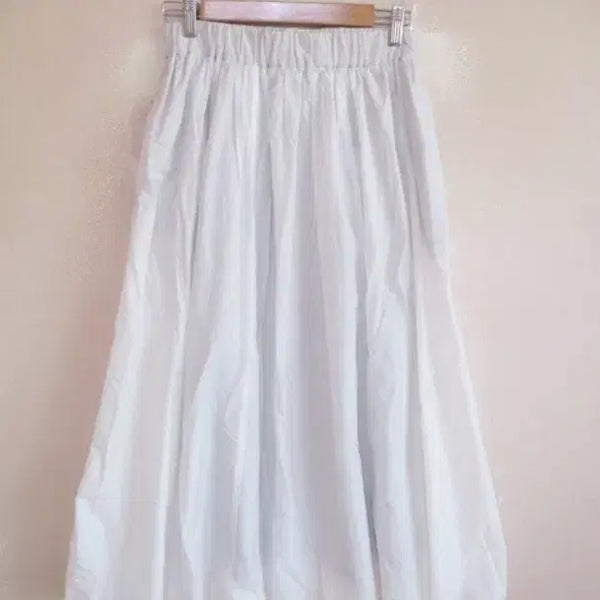 [BUNJANG] White Long Skirt (Cotton Blend) / 화이트 롱 스커트 ( 면 39 )